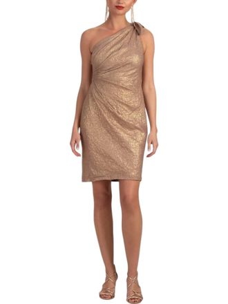 Trina Turk Etoile Dress In Foil Gold