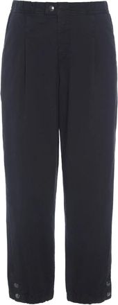 Bitte Kai Rand Casual Elastische Taille Enkelbroek Zwart - Dames - Straight fit broeken - Zwart - S - Katoen - Broeken
