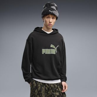 Puma Felpa con cappuccio dal taglio morbido Essentials Elevated No. 1 da uomo, Abbigliamento, Nero, XXL