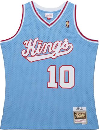 Mitchell & Ness T-shirt Mike Bibby Sacramento Kings 2004-05 - Blu