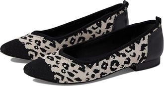 Walking Cradles Womens Walking Cradles Rory Flat Leopard Black Pointed Toe Slip-On ZOGG2076