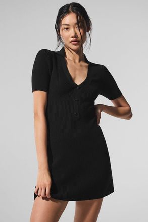 Alo | Supernatural Sweater Dress in Black, Size: XS