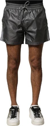 Dolce & Gabbana Short Shorts, male, Gray, Size: S Mid Waist Casual Bermuda Shorts