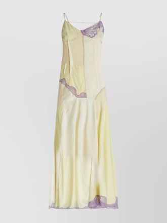 Sportmax lace panel maxi dress