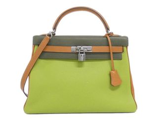 Herm&egrave;s Herm&egrave;s Tricolour Kelly Sellier 32 Size M