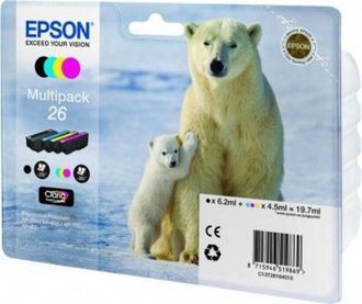 Epson Polar Bear Multipack 26 4 Colores (etiqueta Rf)