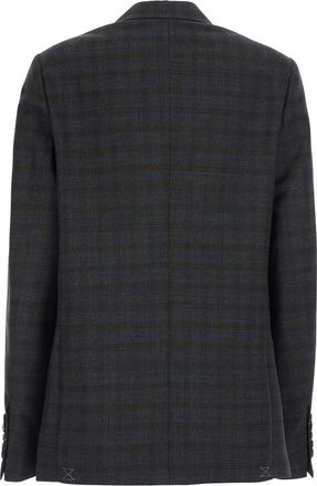 Dries Van Noten Womens Double-Breasted Jacket Barrysta Brown Wool Blazers