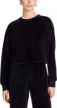 ATM Anthony Thomas Melillo Velour Sweatshirt In Black