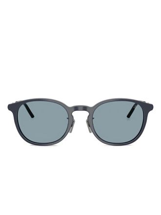 Moncler round-frame sunglasses - Blue