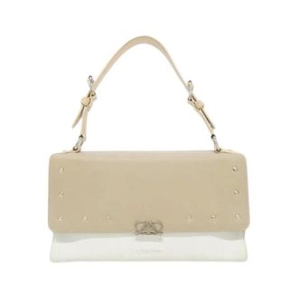 Loewe Pre-owned Leren Schoudertas - Dames - Pre-owned - Beige - Maat: ONE Size Leer