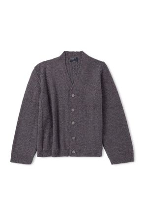 Enfants Riches Deprimes Asymmetrical Distressed Cashmere Cardigan