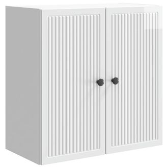 vidaXL Armario De Pared Blanco Brillante 59 X 31 X 60 Cm Vidaxl