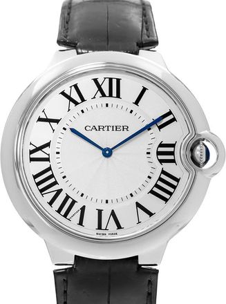 Cartier Pre-owned Cartier Ballon Bleu 46Mm Hand Wind Silver Dial Mens Watch W6920055