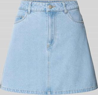 Pieces A-Linie Jeansrock aus Baumwoll-Mix mit Viskose-Anteil Modell ABBI in Hellblau, Gr&ouml;&szlig;e XL