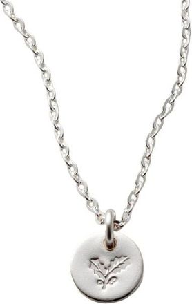 Made by Mary December Birth Flower Necklace in Silver at Nordstrom, Size Medium