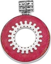 Samuel B. Circular Coral Pendant in Red at Nordstrom Rack