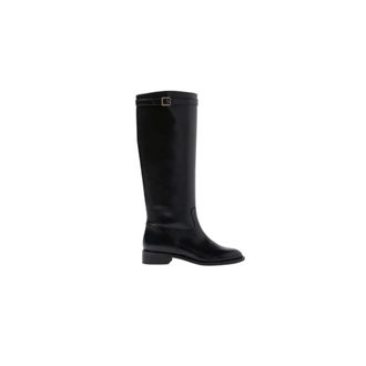 Scarosso Schoenen, Dames, Zwart, 37 1/2 EU, Leer, Lauren Laarzen