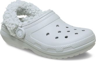 Crocs Classic Fleece Lined Thermoplastic Mens Atmosphere Clogs - White - Size UK 10