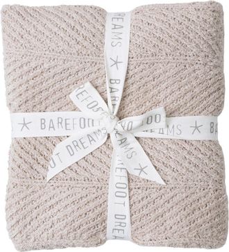 Barefoot Dreams Cozy Shine Herringbone Blanket