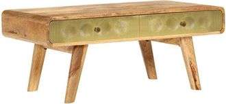 vidaXL Coffee Table Solid Mango Wood 90x50x40 cm Vidaxl