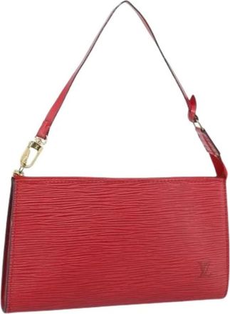 Louis Vuitton Tweedehands leren Louis Vuitton tassen - Dames - Vintage Schoudertas - Rood - ONE Size - Vintage