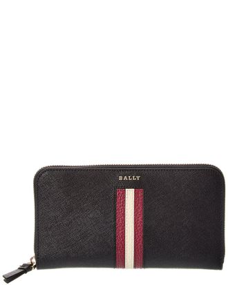 Bally Sorissa Leather Zip Around Wallet