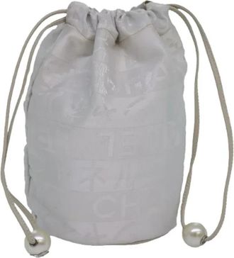 Chanel Pre-owned Canvas pouches - Dames - Vintage Tas - Wit - ONE Size - Vintage