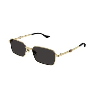 Gucci Rechthoekige Zonnebril - unisex - Accessoires - Geel - Maat: 56 MM