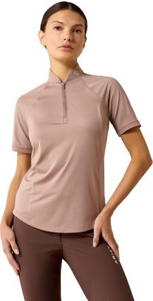 Ariat Womens Soquel 1/4 Zip Baselayer Top in Antler, Size X-Large, by Ariat