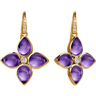Syna Bloom Florae Earrings in Amethyst at Nordstrom, Size Large