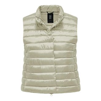 Bomboogie Vests, female, Gray, Size: 3XL Waxed Nylon Gilet
