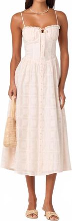 Astr Aubrey Midi Dress In Blush