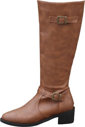 Generic Womens Leather Ankle Boots Black - Elegant Winter Shoes Womens Boots Lightweight Shoes Comfortable Knee Boots Warm Elegant Half Boots Lace Winter Boot