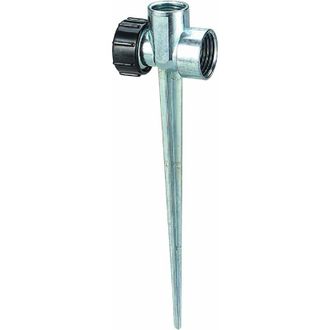 OEM 10 Pack - Orbit 1/2 Inch Zinc Flow-thru Lawn Sprinkler Spike Base