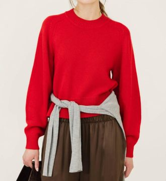Isabel Marant Leandra Crewneck Sweater In Poppy