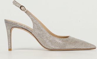 Stuart Weitzman Nudist Song Glitter Slingback Pump