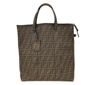 Fendi Brown Pvc Tote Bag (Pre-Owned)