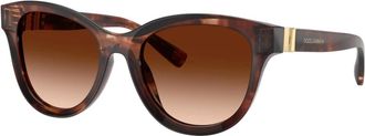 Dolce & Gabbana 0Dg 4533 - unisex - Zonnebrillen - Bruin - 54 MM - Accessoires