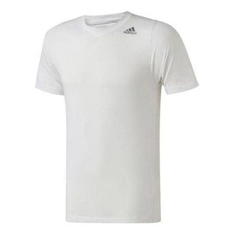 adidas Sports Training Pullover Round Neck Short Sleeve White DX0792