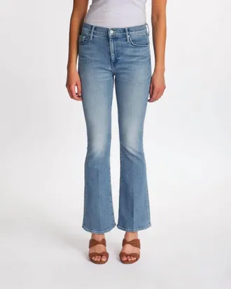 Mother Weekender Mediterranean Muse Jeans In Light Blue