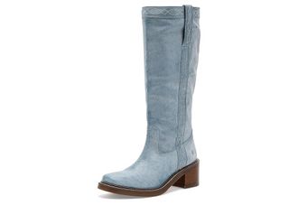 Frye Kate Pull-On Womens Boots Sky Blue : 6.5 B - Medium, Leather/Rubber