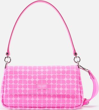 Kate Spade New York Unisex Printed Fabric Convertible Cross Body Bag in Pink Recycled Material - One Size