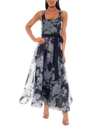 OLEG CASSINI Printed Maxi Dress