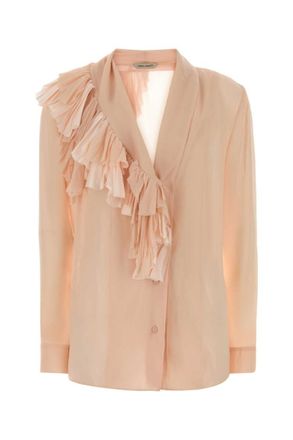Alberta Ferretti Light Pink Regular Solid Shirt