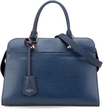 Louis Vuitton Borsa a tracolla Vaneau MM in pelle &Eacute;pi 2017 - Blu