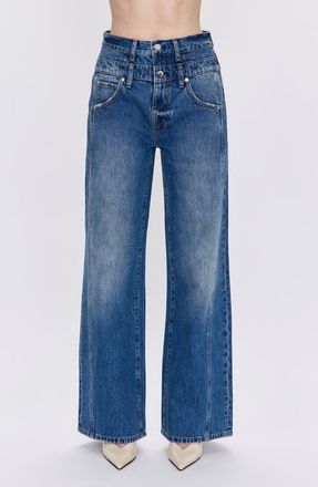 Pistola Denim Caleb High Waist Wide Leg Jeans in Echo at Nordstrom, Size 29