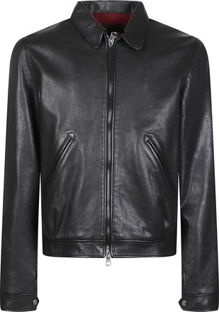 STEWART Gino-Cow Naked Smooth Leather Classic Collar Jacket