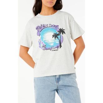 Rip Curl Neon Isles Cotton Graphic T-Shirt in Sports Marle at Nordstrom, Size X-Small