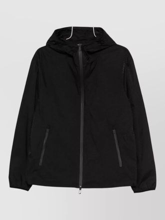 Emporio Armani hooded nylon jacket long sleeves pockets