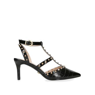 Carvela Womens Samba Court Heels - Black material_Synthetic - Size UK 8